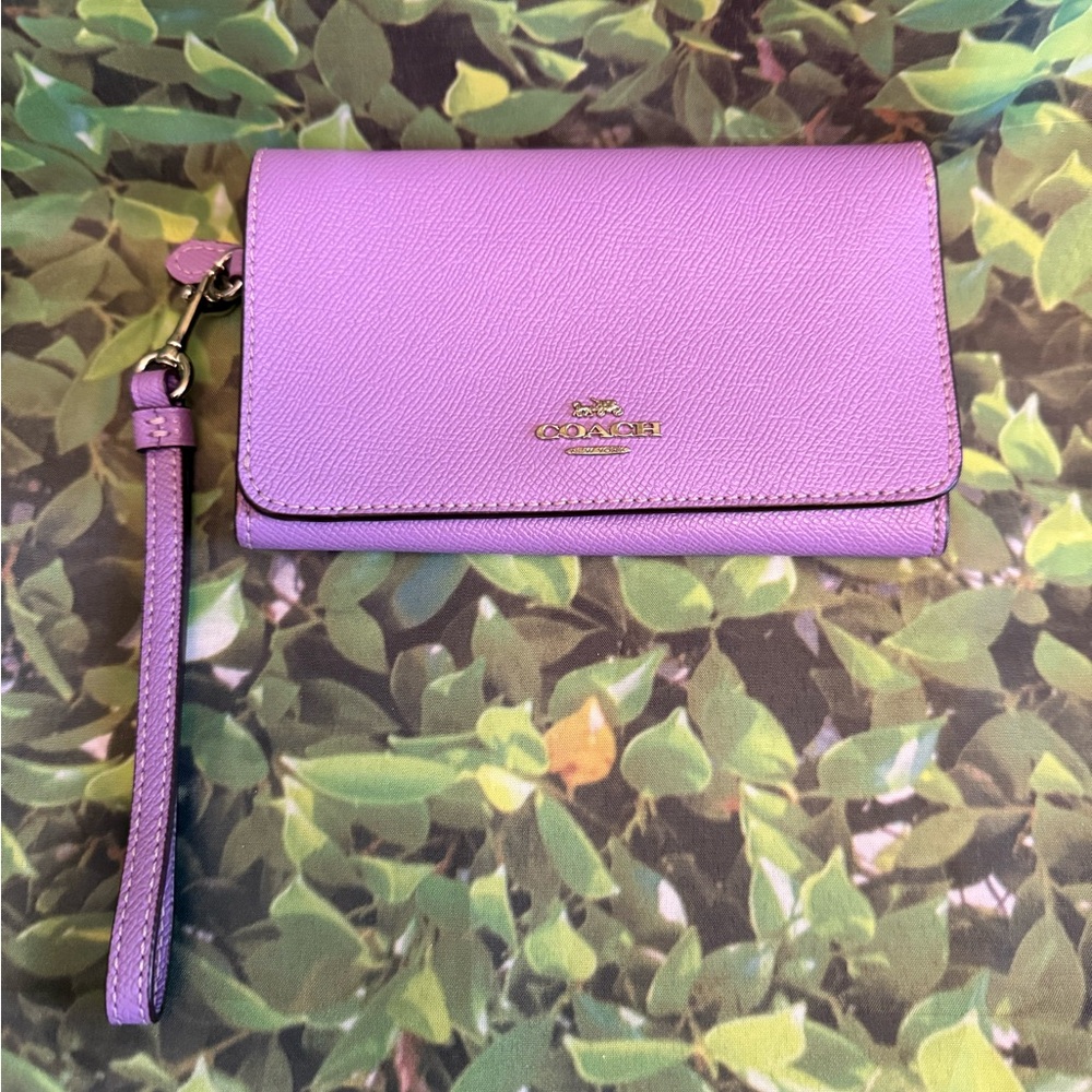 Coach Purple Women's Wristlet - Picture 2 of 10